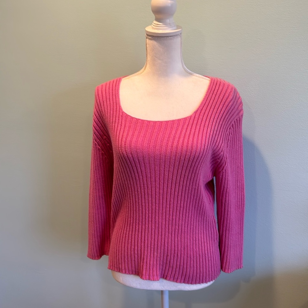 Pierre Cardin Pink Sweater L Cotton